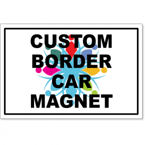 Custom Border Magnetic Sign 12" x 18" | Set of 2