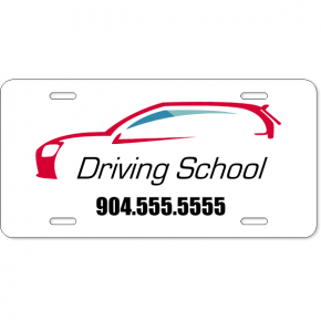 Driving School License Plate