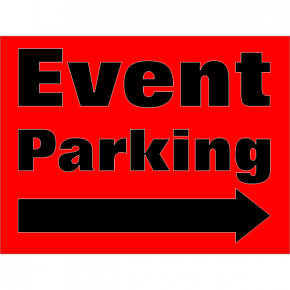 Event Parking Arrows Sign