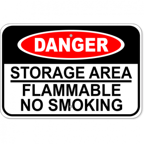 Flammable Storage Aluminum Sign | 12" x 18"