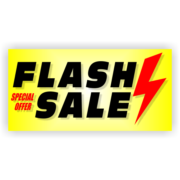 Flash Sale Banner | 2' x 4'