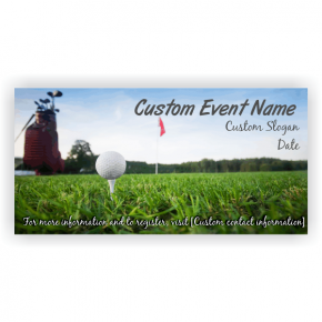 Golf Tournament Banner - 3' x 6'