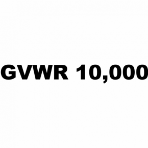 GVWR / GVW Number Vinyl Lettering