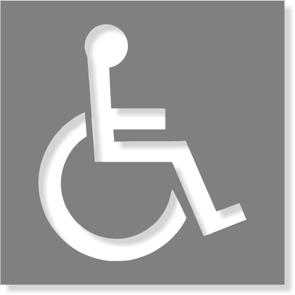 Handicap Icon Stencil | Multiple Sizes