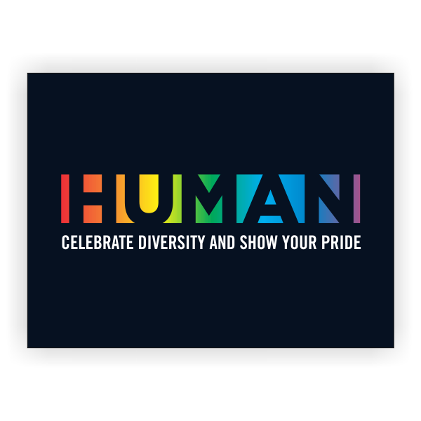 Rainbow Gradient Pride Yard Sign