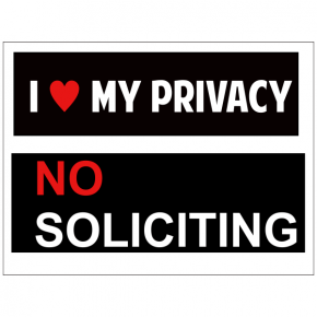 I Love MY Privacy Yard Sign