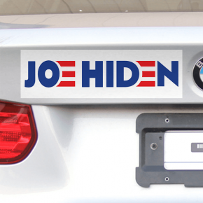 Joe Hiden Bumper Sticker | 3" x 10"