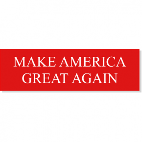 Make American Great Again Bumper Sticker | 3" x 10"