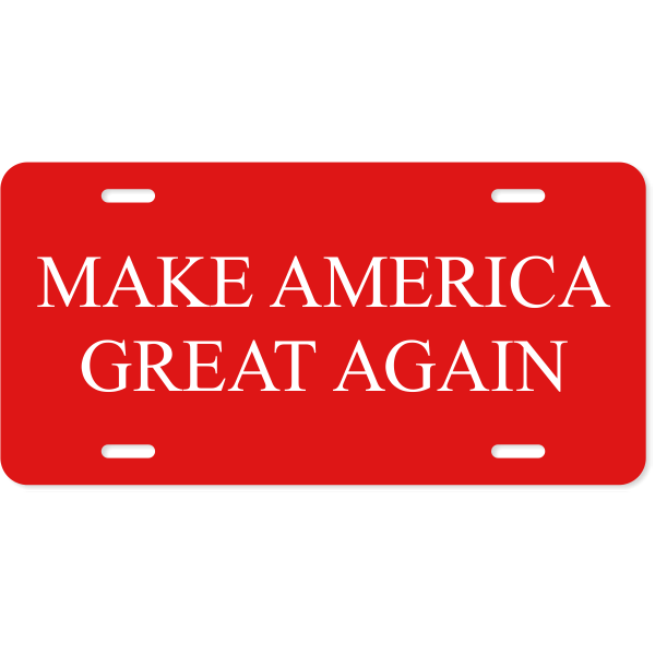 Make American Great Again License Plate