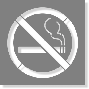 No Smoking Stencil | Multiple Sizes