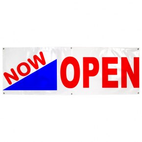 Now Open for Business Banner | 2' x 6'