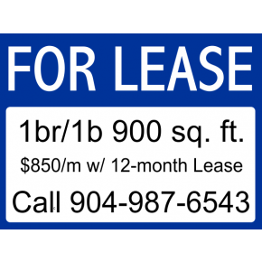 Basic For Lease Sign