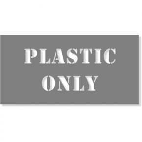 Plastic Only Stencil | 4" x 8"