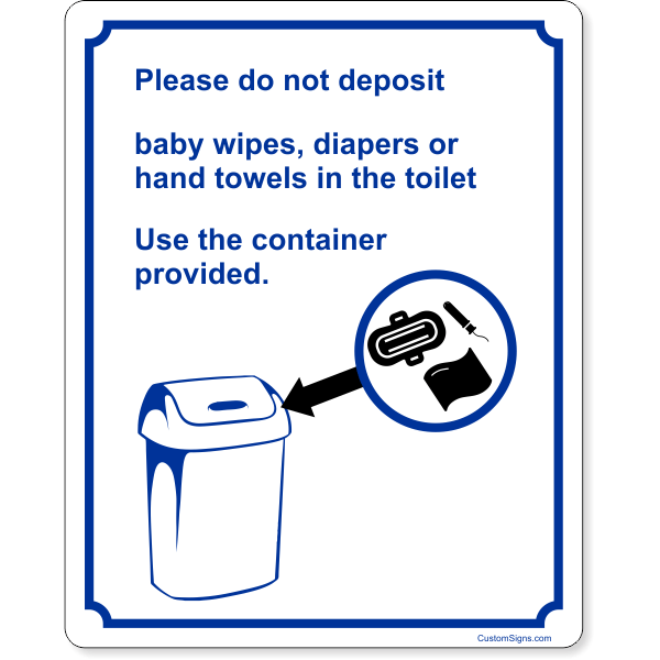 Please Do Not Deposit Products Use the Container Full Color Sign | 10" x 8"