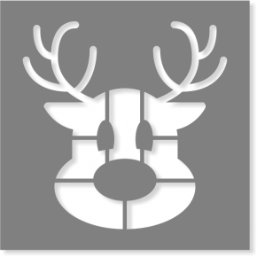 Reindeer Stencil | Multiple Sizes