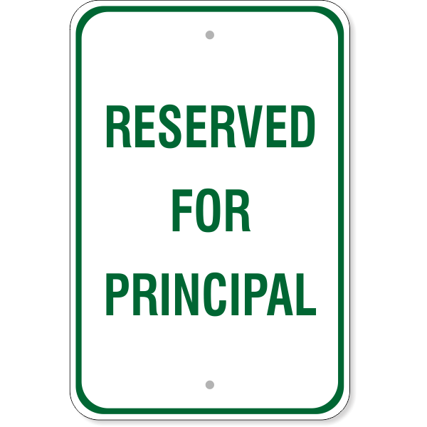 Reserved for Principal Sign