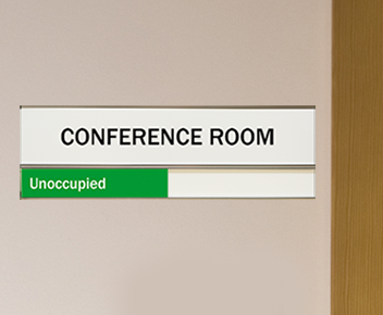 engraved conference room door sign