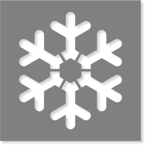 Snowflake Stencil | Multiple Sizes
