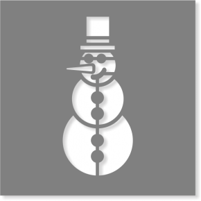 Snowman Stencil | Multiple Sizes