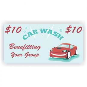 Sparkling Clean Car Wash Banner - 3' x 6'