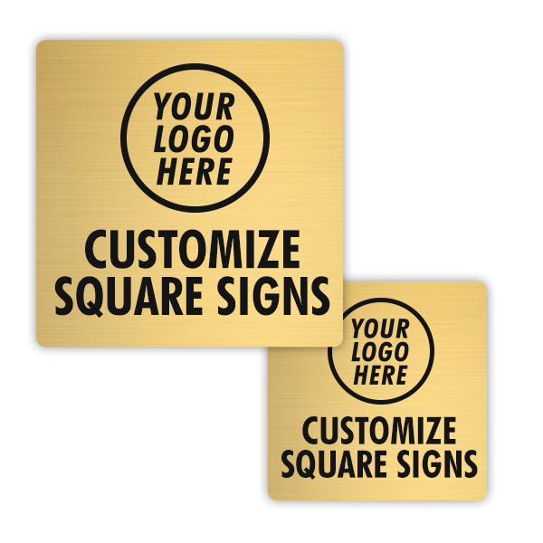 Brass Engraved Square Signs