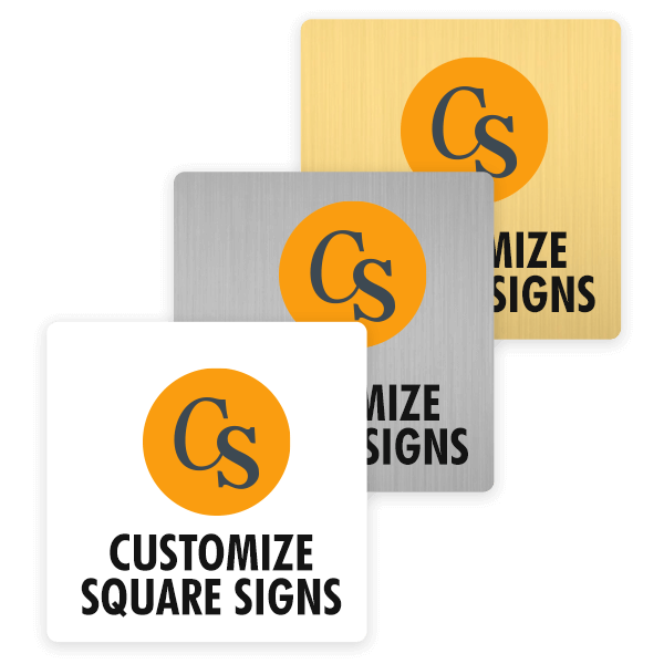 Examples of Square Signs in Full Color