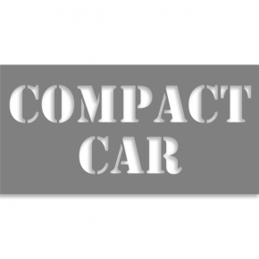 Compact Car 4" x 8" Mylar Stencil