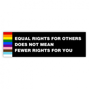 Equal Rights Pride Bumper Sticker