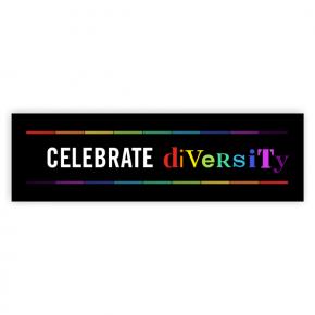 Celebrate Diversity Pride Bumper Sticker