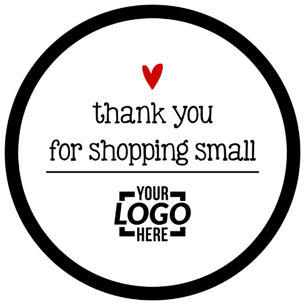 Thank You for Shopping Small Business Reopening Window Decal