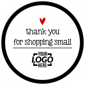 Thank You for Shopping Small Business Reopening Window Decal