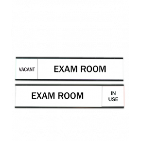 White Exam Room Slider Sign