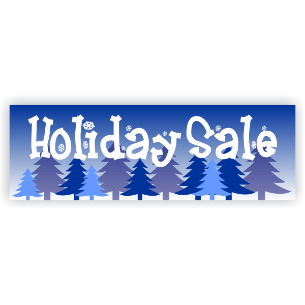 Winter Holiday Sale Banner | 2' x 6'